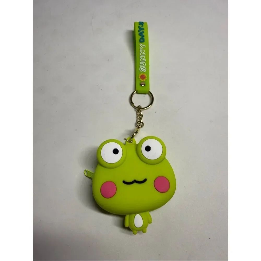 Silicon Wristlet Coin Purse Frog Green Keroppi Style